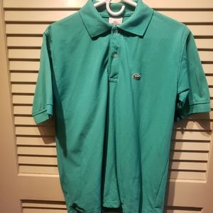 Mens Large Green/Blue Lacoste Polo